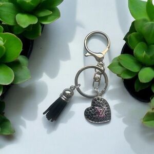 Black Heart Keychain